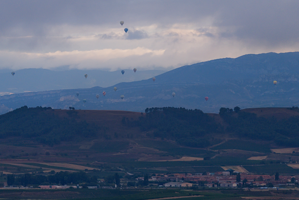 El cielo de la mañana sobre Haro: el vuelo de los globos